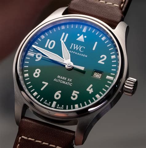 iwc pilot mark xx green.